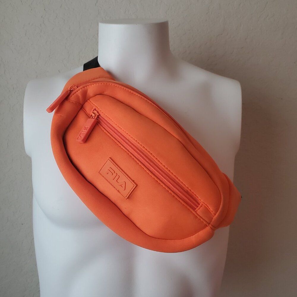 FILA Valerie Waist Pack Neon Orange Fanny Pack Crossbody Sling Bag Hip Belt